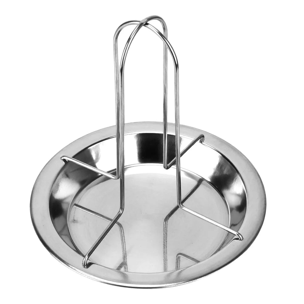"Non-Stick Chicken Roaster Rack – Carbon Steel Roasting Grill Stand for BBQ and Kitchen"