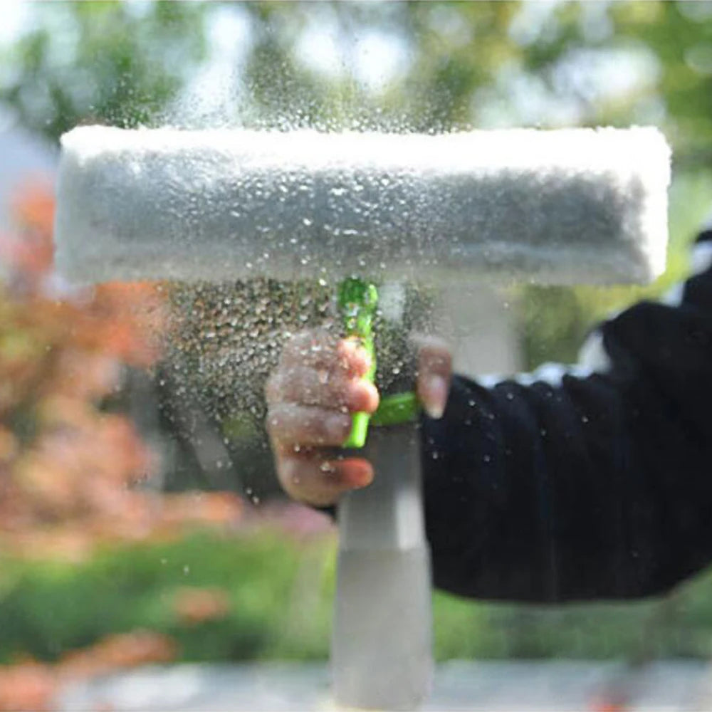Window Cleaner Kit – Spray, Scraper, Microfiber Cloth & Wiper for Streak-Free Glass Cleaning