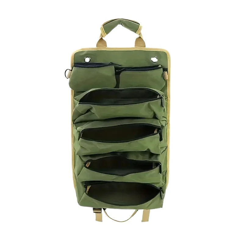 Professional Multi-Purpose Tool Bag with Roll-Up Design – Durable Multi-Pocket Organizer for Hardware and Small Tools