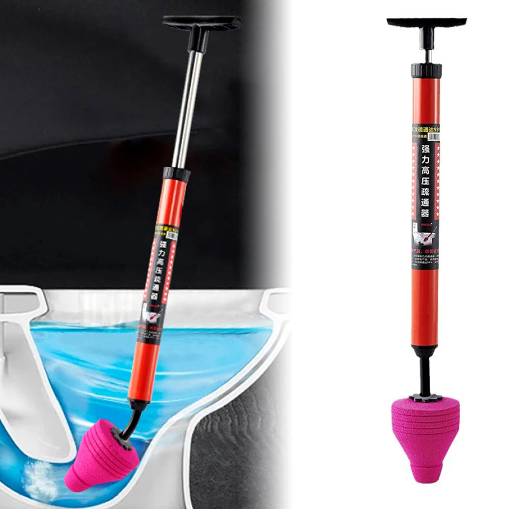 "High Pressure One-Shot Toilet Plunger Cleaner – Silicone Sewer Dredging Pump for Quick Unclogging"