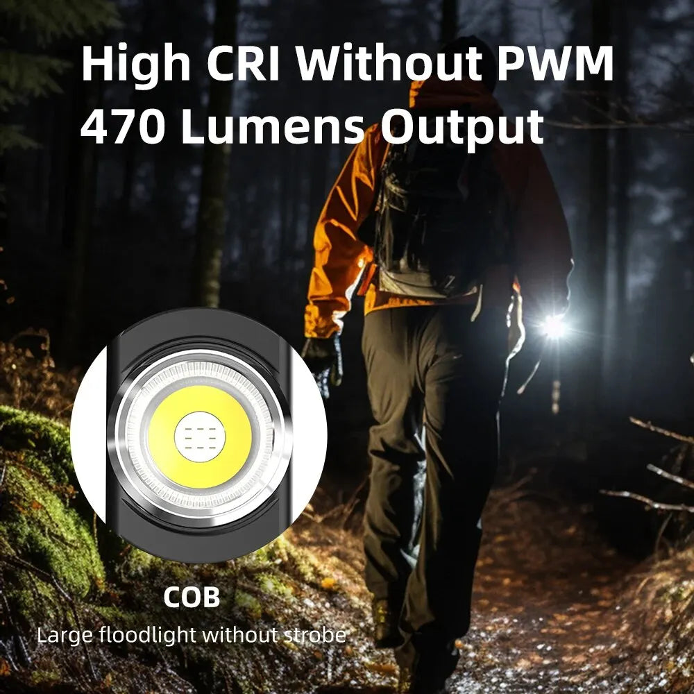 KLARUS E5 Compact LED Flashlight - Rechargeable, Waterproof, with Multiple Light Modes
