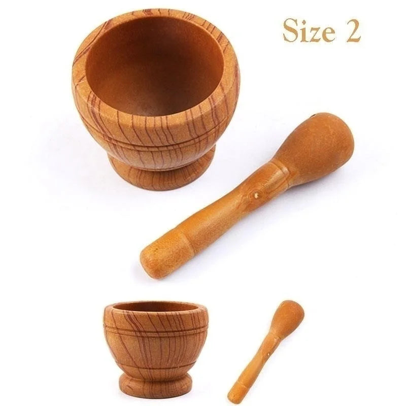 "Resin Mortar and Pestle Set for Garlic, Herbs, Spices - Grinding and Mixing Bowl"