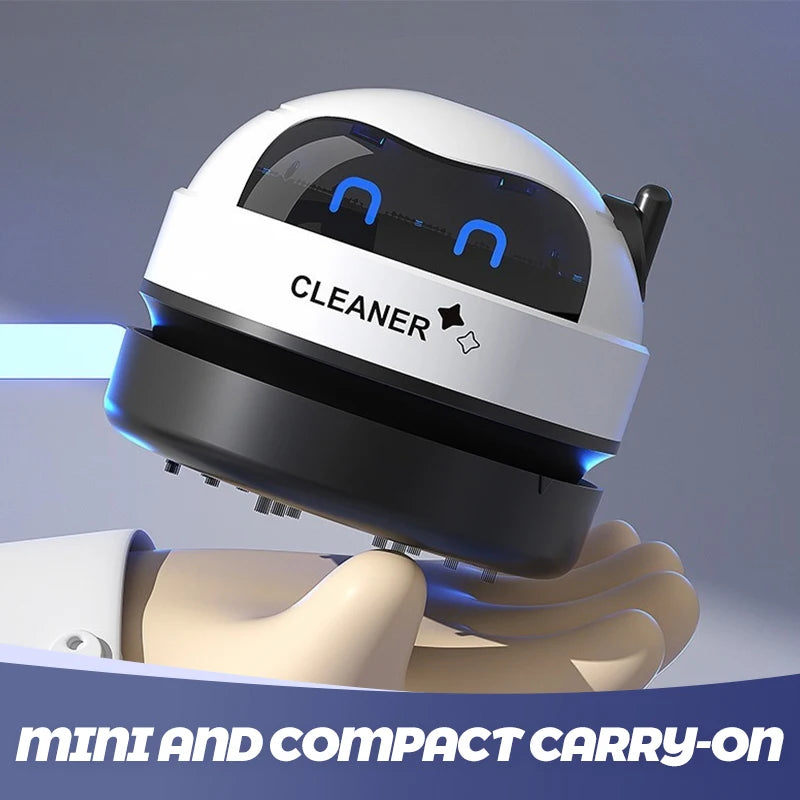 Mini Desktop Vacuum Cleaner – Rechargeable Keyboard & Dust Cleaner with Automatic Dust Extraction