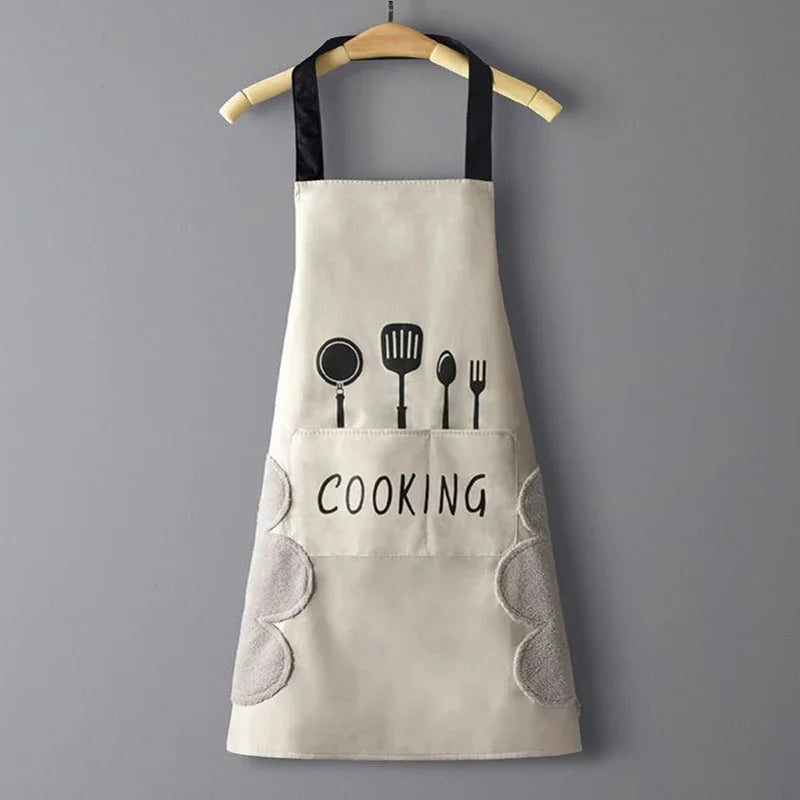 Unisex Waterproof & Oil-Proof Apron – Adjustable Cooking and Baking Apron for Men and Women