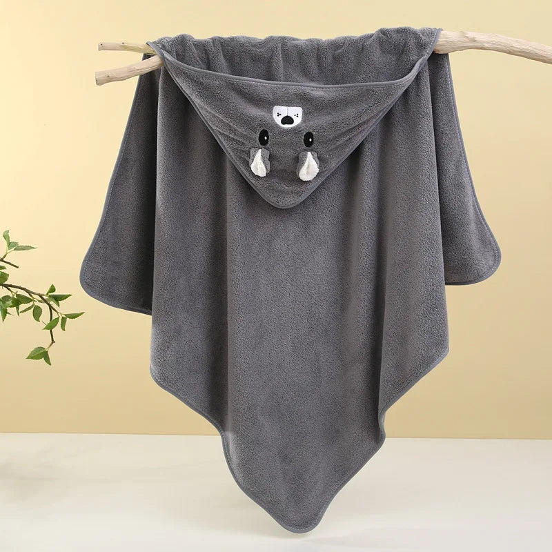 Soft Baby Bath Towel and Newborn Swaddle Blanket for Boys and Girls
