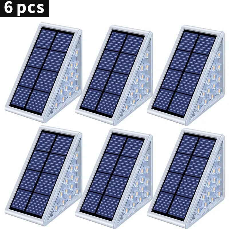 Waterproof Solar LED Outdoor Step Light with Lens, Secure Design for Pathways, Stairs, Decks, and Garden Lighting