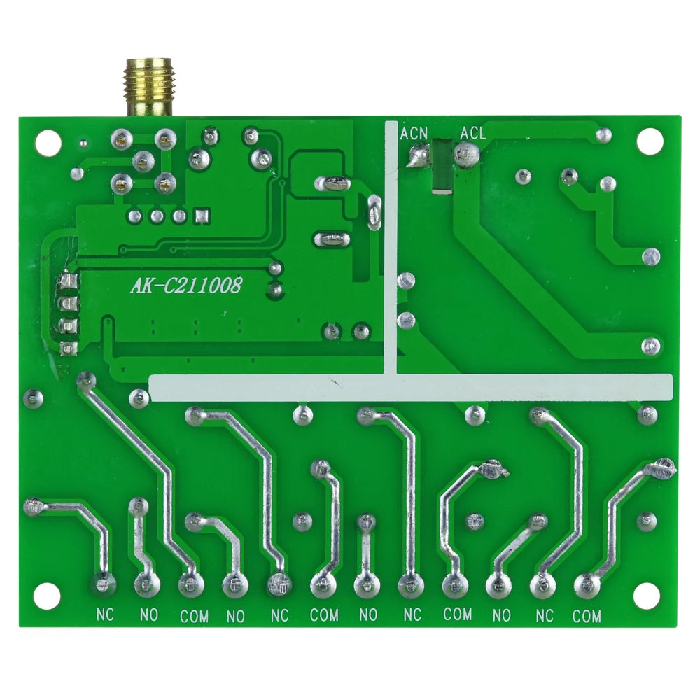 Smart Wireless 4-Channel Relay Switch 12V/24V/36V 10A with 433MHz RF Remote Control