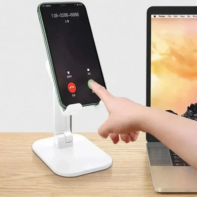 Adjustable Foldable Desk Phone and Tablet Stand – Universal Holder for iPhone, iPad, Xiaomi, and More