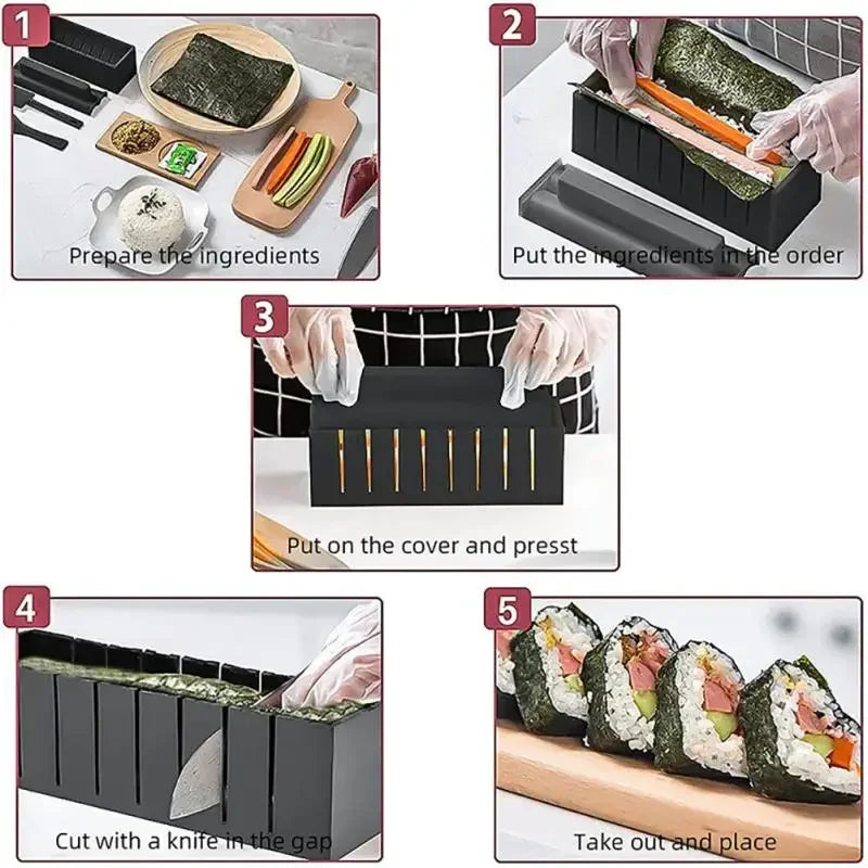 Sushi Making Kit - Multifunctional Mold for Rice Balls, Rolls, and Cakes
