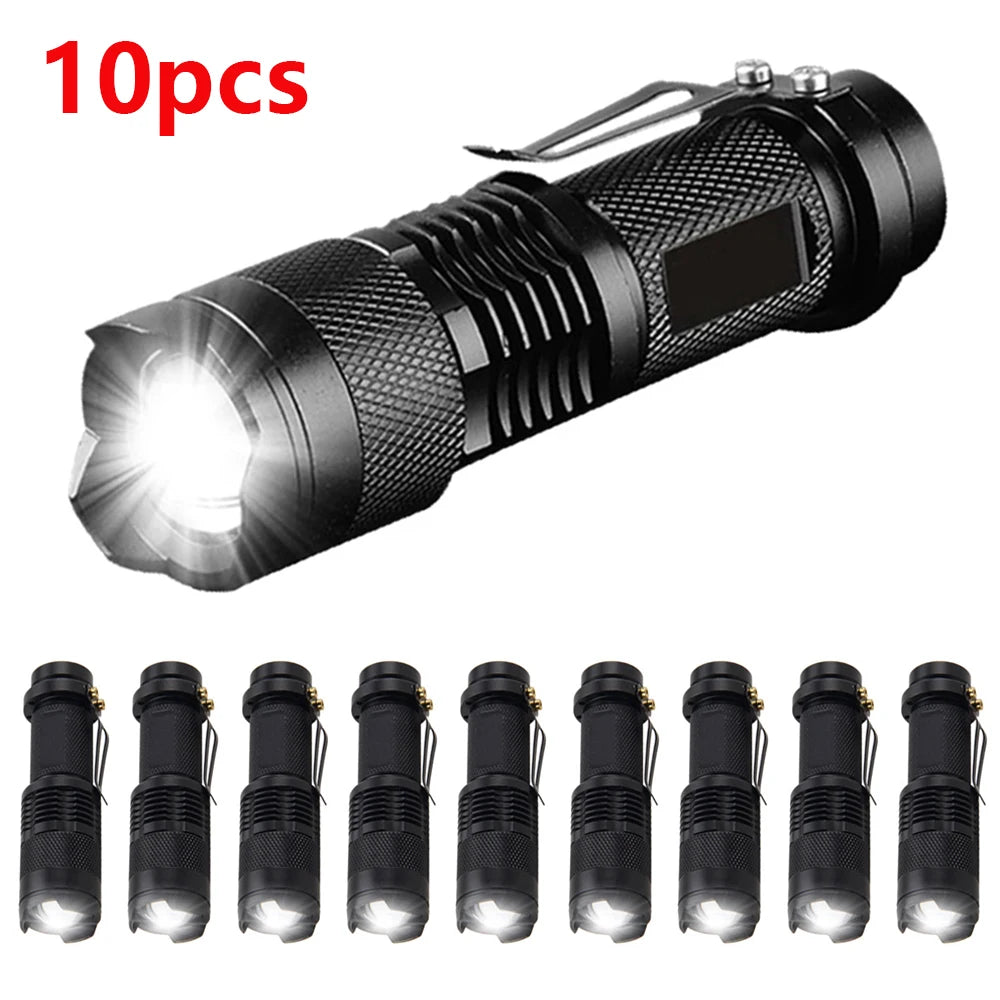 VASTFIRE Mini Q5 LED Flashlight – Adjustable Focus, Waterproof, Ultra-Bright Tactical Torch