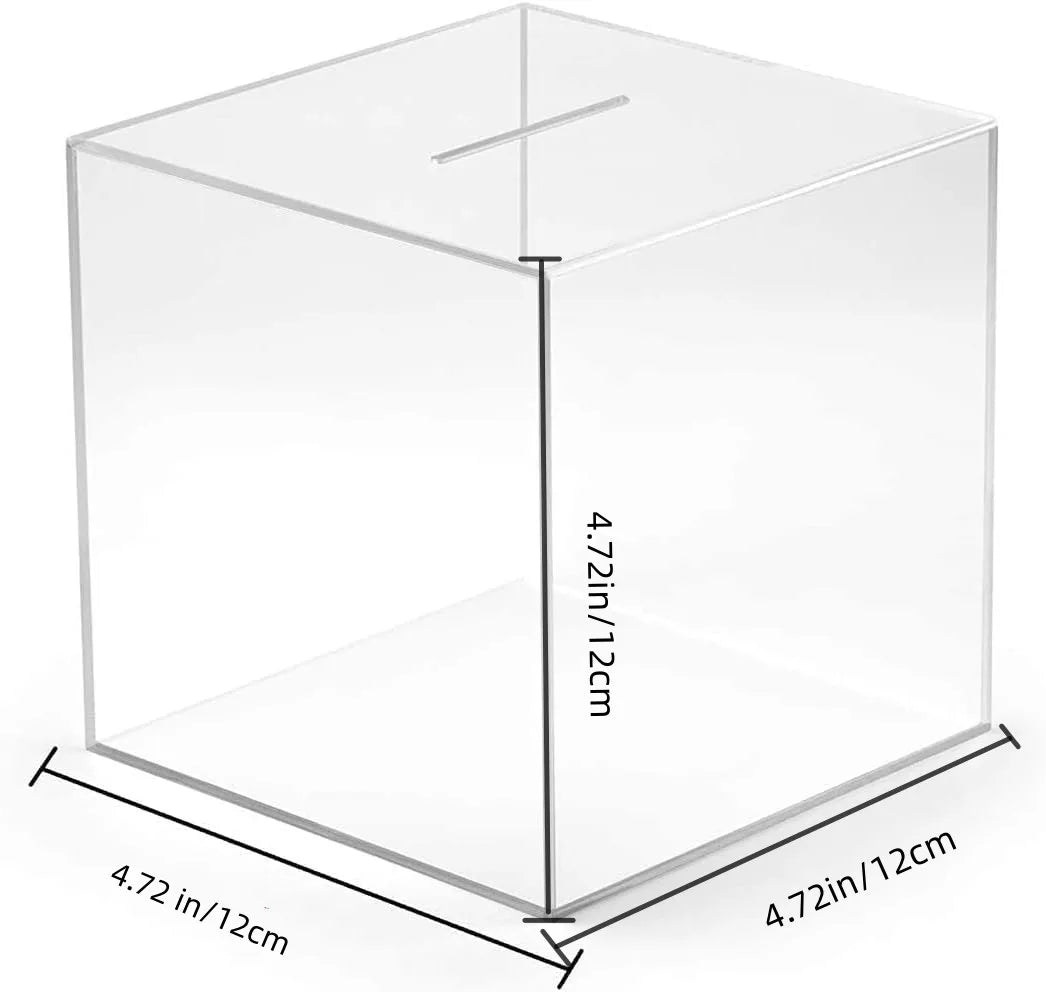 Upgraded Clear Acrylic Piggy Bank for Adults – Break-to-Open Money Saving Bank