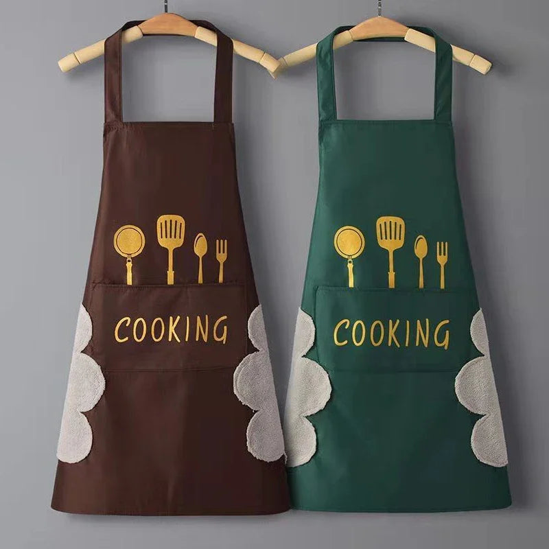 Unisex Waterproof & Oil-Proof Apron – Adjustable Cooking and Baking Apron for Men and Women