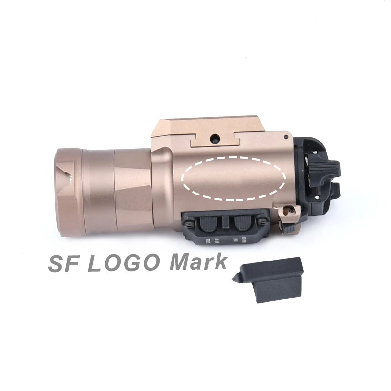 WADSN Tactical LED Weapon Light – Aluminum Rail-Mounted Flashlight for 20mm Picatinny (Surefire X300/X300U Compatible)