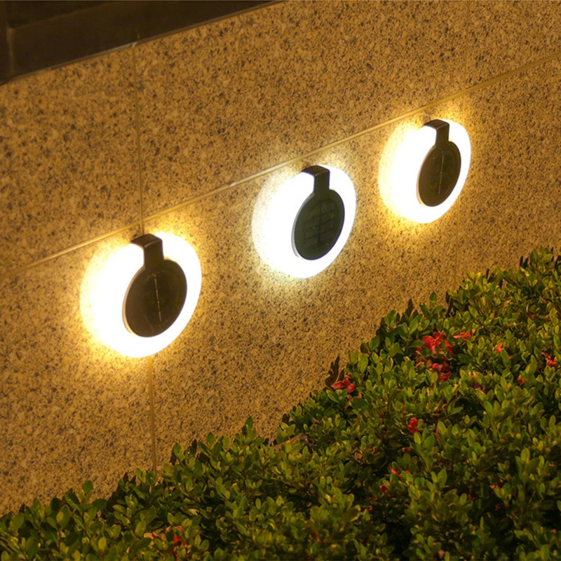 Warm White Solar LED Waterproof Outdoor Lights for Garden & Pathway Walls