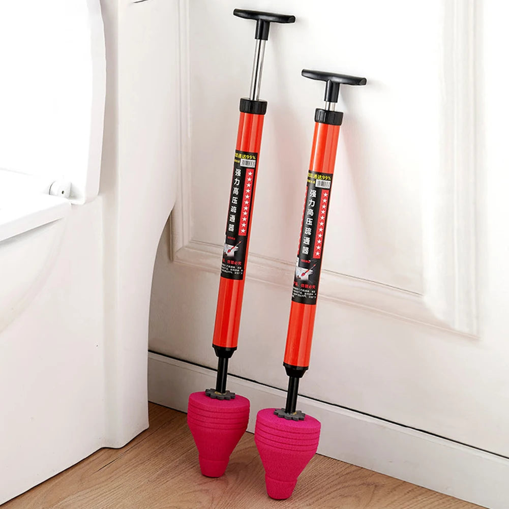 "High Pressure One-Shot Toilet Plunger Cleaner – Silicone Sewer Dredging Pump for Quick Unclogging"