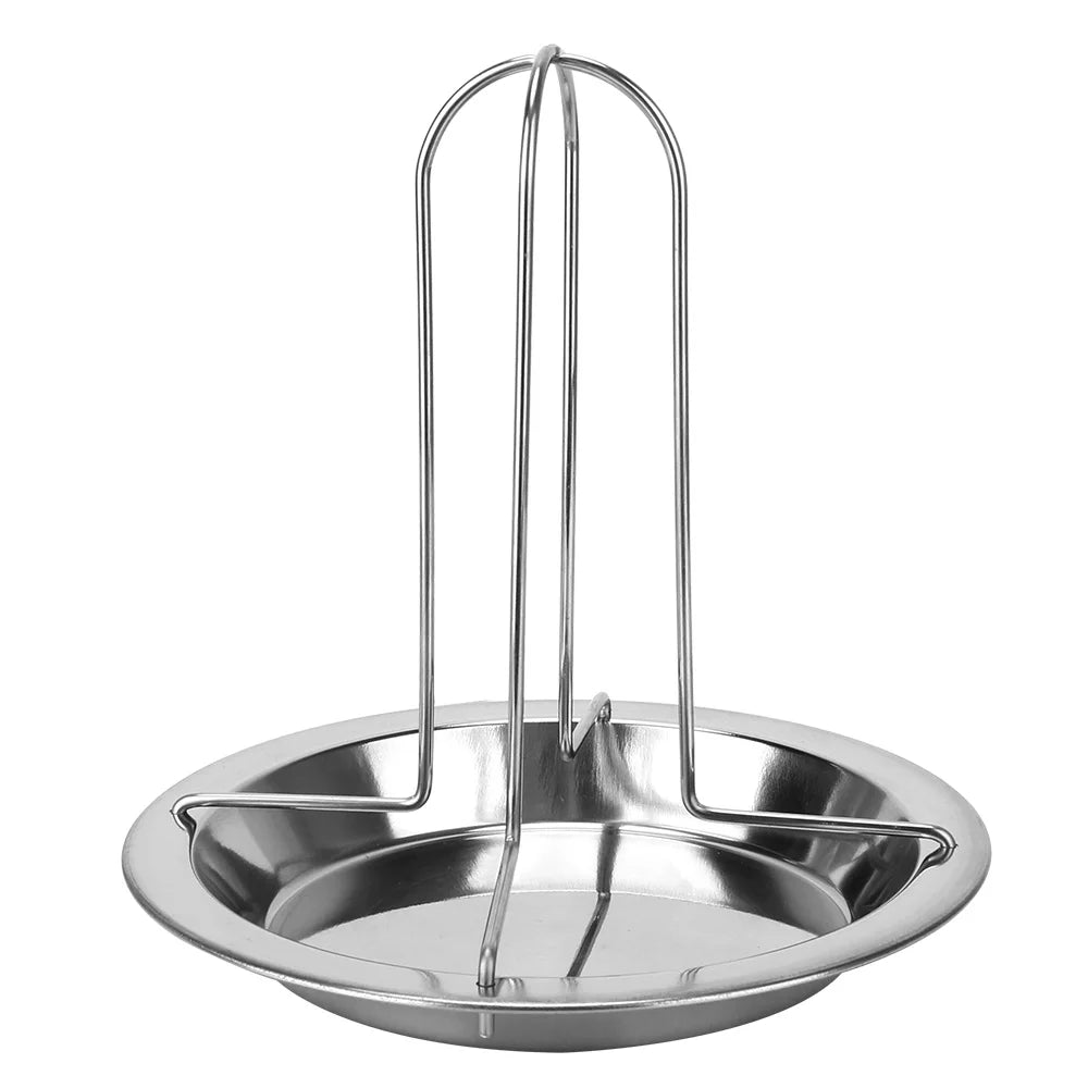 "Non-Stick Chicken Roaster Rack – Carbon Steel Roasting Grill Stand for BBQ and Kitchen"