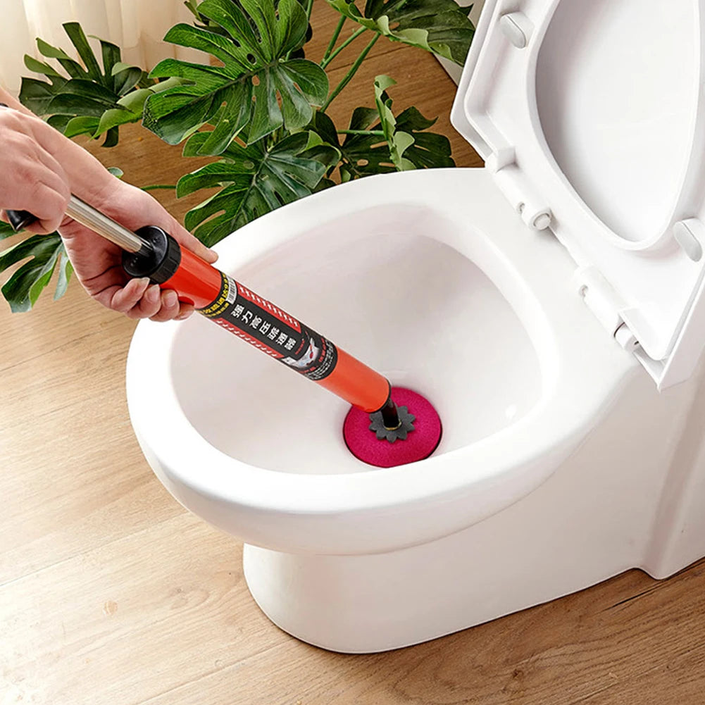 "High Pressure One-Shot Toilet Plunger Cleaner – Silicone Sewer Dredging Pump for Quick Unclogging"