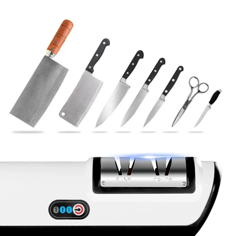 Electric Knife Sharpener – Multifunctional Automatic 4-Gear Professional Kitchen Knife Sharpener