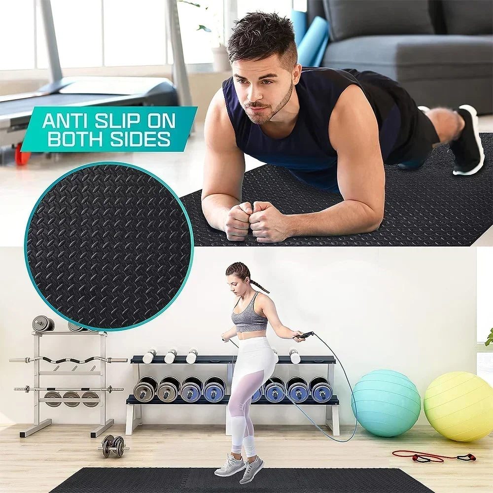 Eva Foam Interlocking Anti-Slip Mats for Home Workout, Gym, and Play Area – 4-20 Pcs