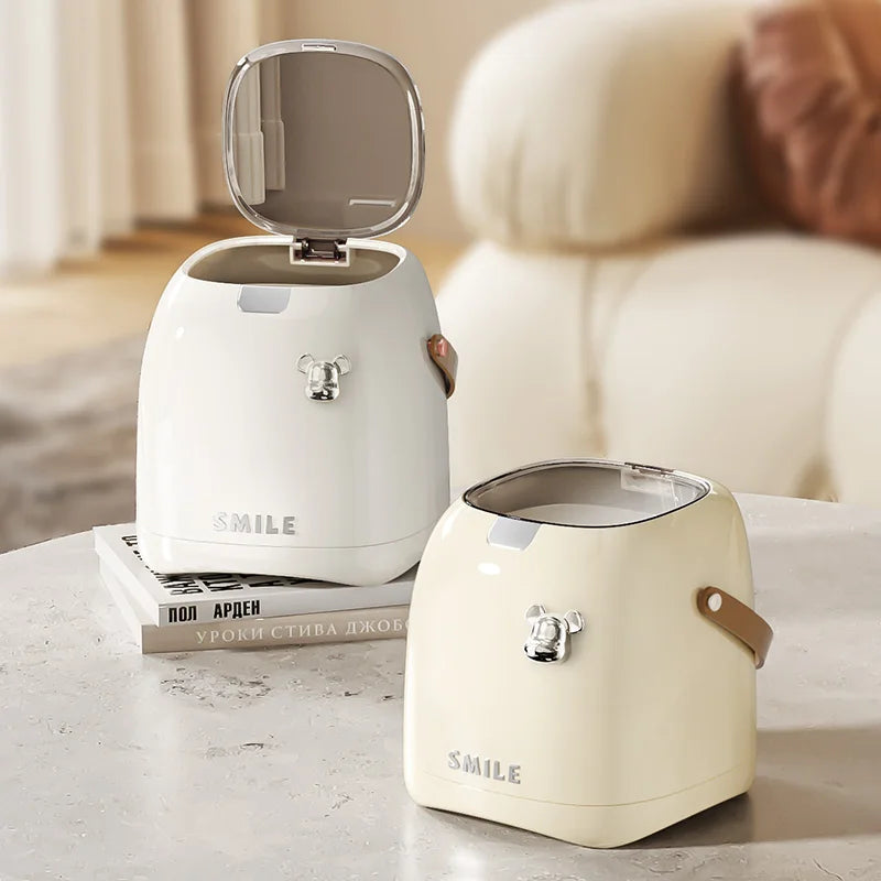Beishan Luxe 2L Compact Desktop Trash Bin