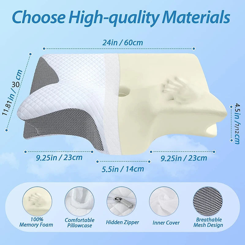 Orthopedic Memory Foam Sleep Pillow