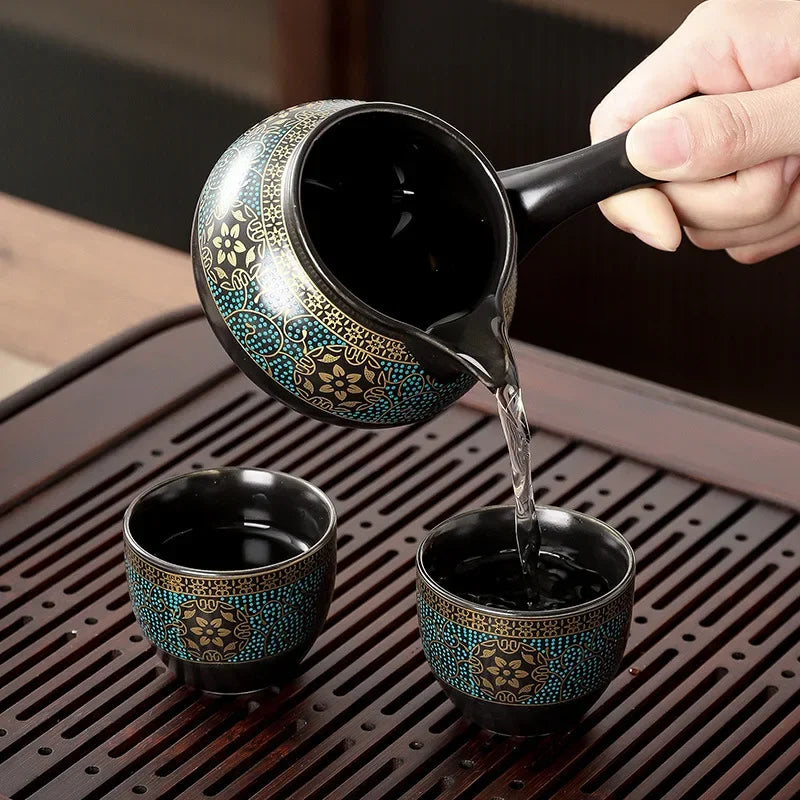 "Semi-Automatic Rotating Kungfu Tea Set"