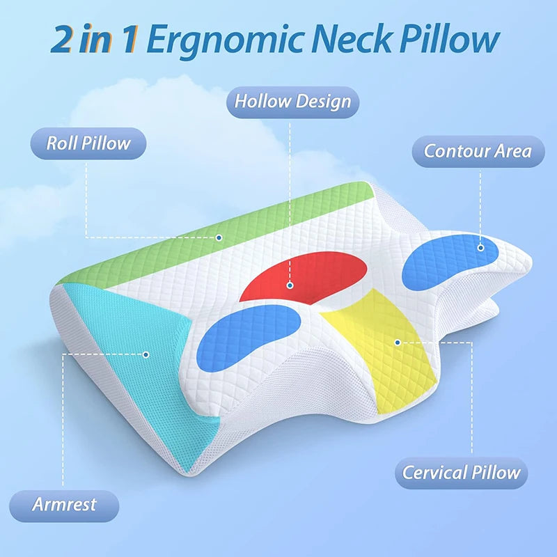 Orthopedic Memory Foam Sleep Pillow