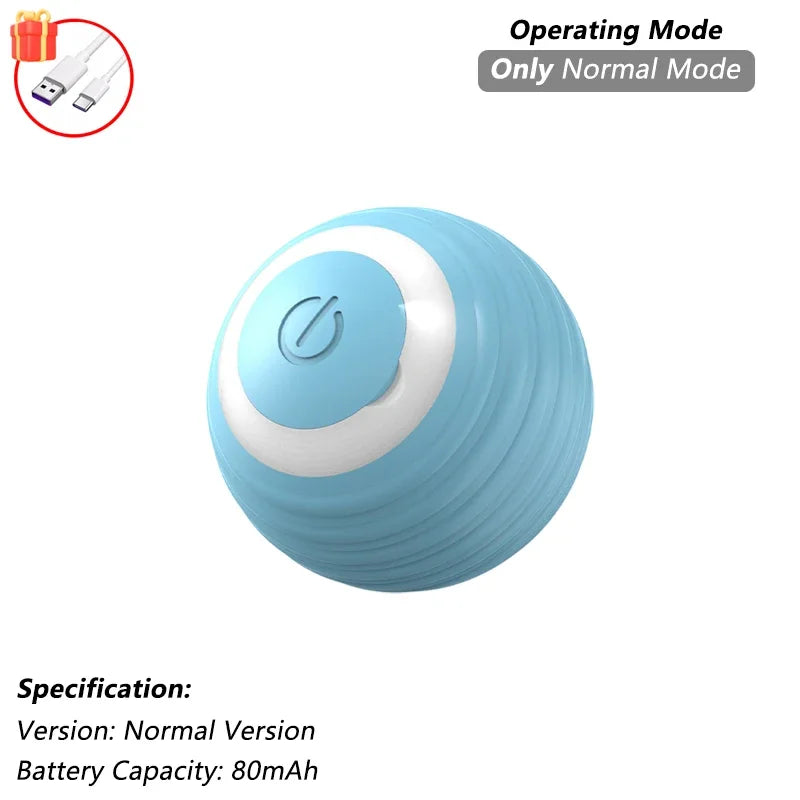 Rechargeable Interactive Cat Ball Toy – Smart Rolling Mouse with Tail