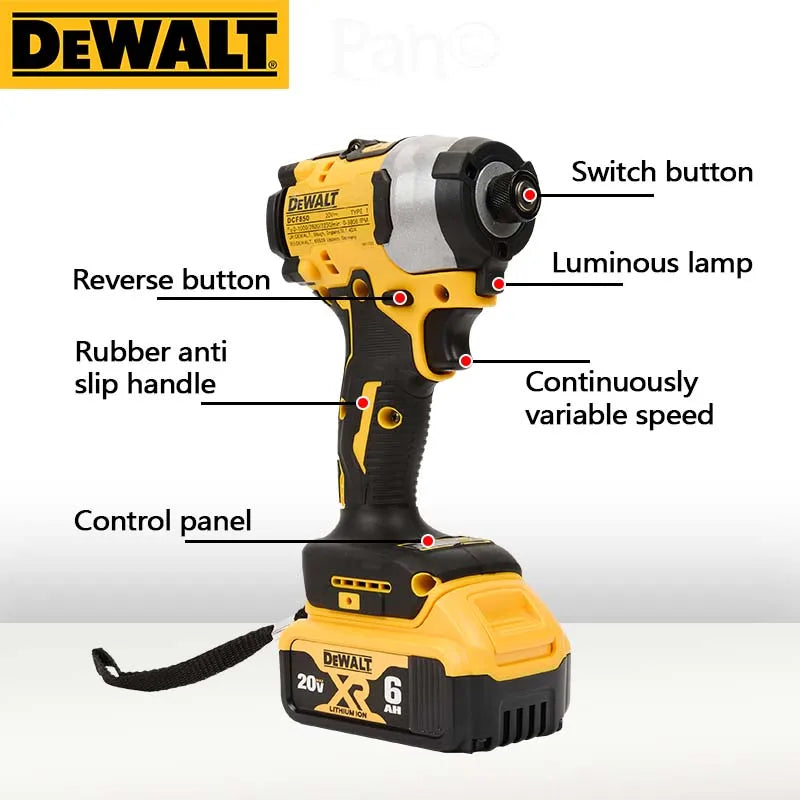 DeWalt DCD805 & DCF850 Brushless Impact Drill and Driver Combo Kit with Lithium-Ion Batteries