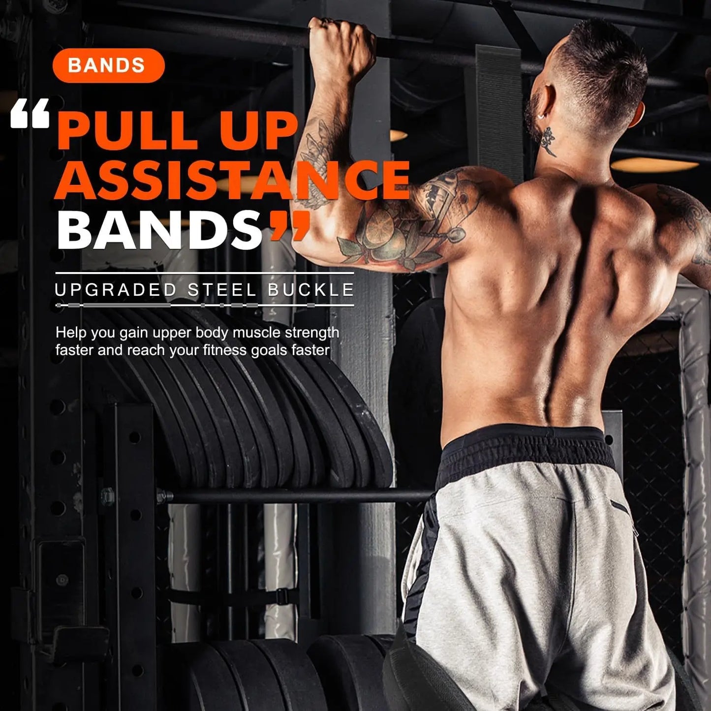 Pull-up Assistance Band: Elastic Trainer for Home Fitness & Strength Building