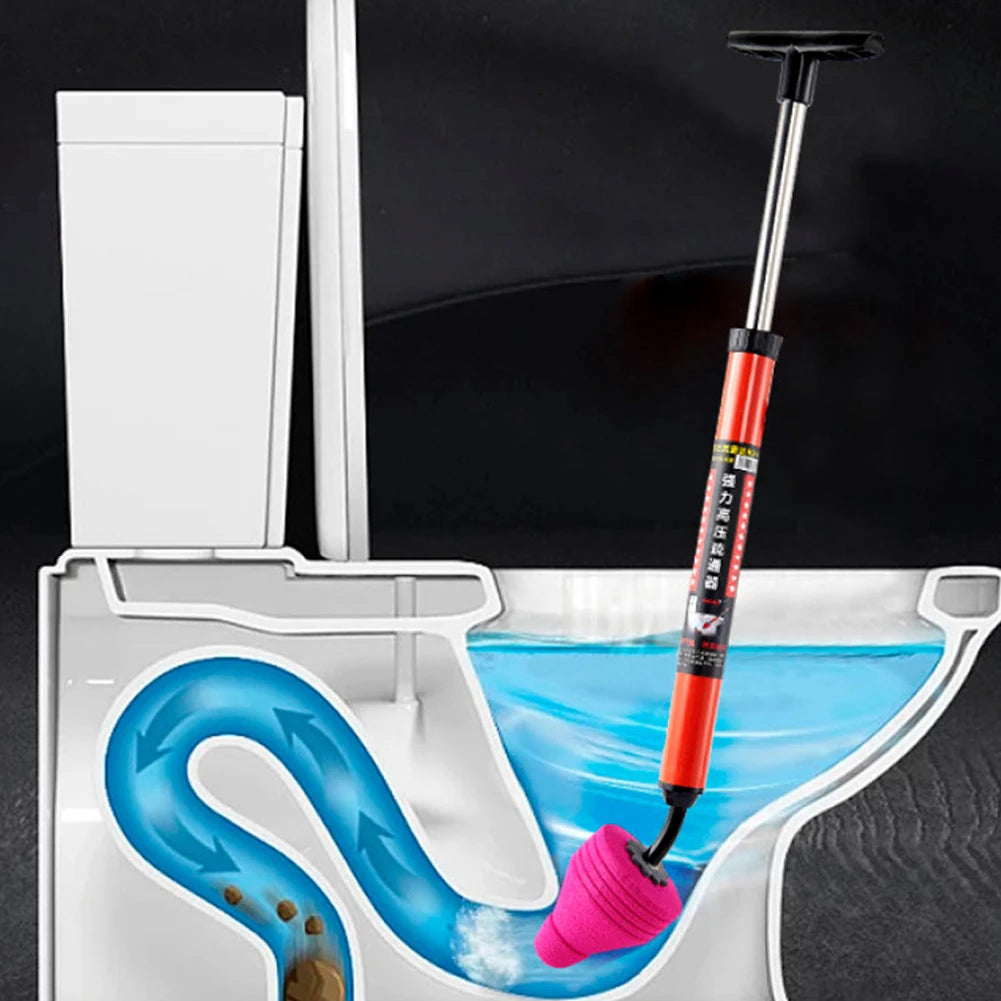 "High Pressure One-Shot Toilet Plunger Cleaner – Silicone Sewer Dredging Pump for Quick Unclogging"
