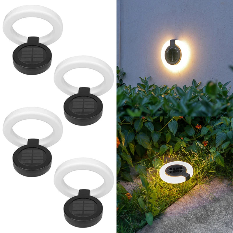 Warm White Solar LED Waterproof Outdoor Lights for Garden & Pathway Walls