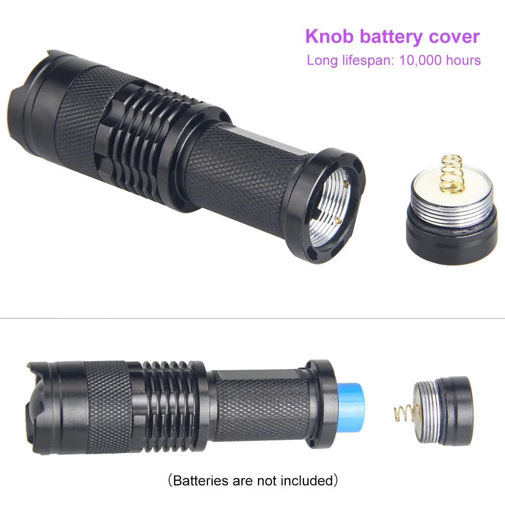 VASTFIRE Mini Q5 LED Flashlight – Adjustable Focus, Waterproof, Ultra-Bright Tactical Torch