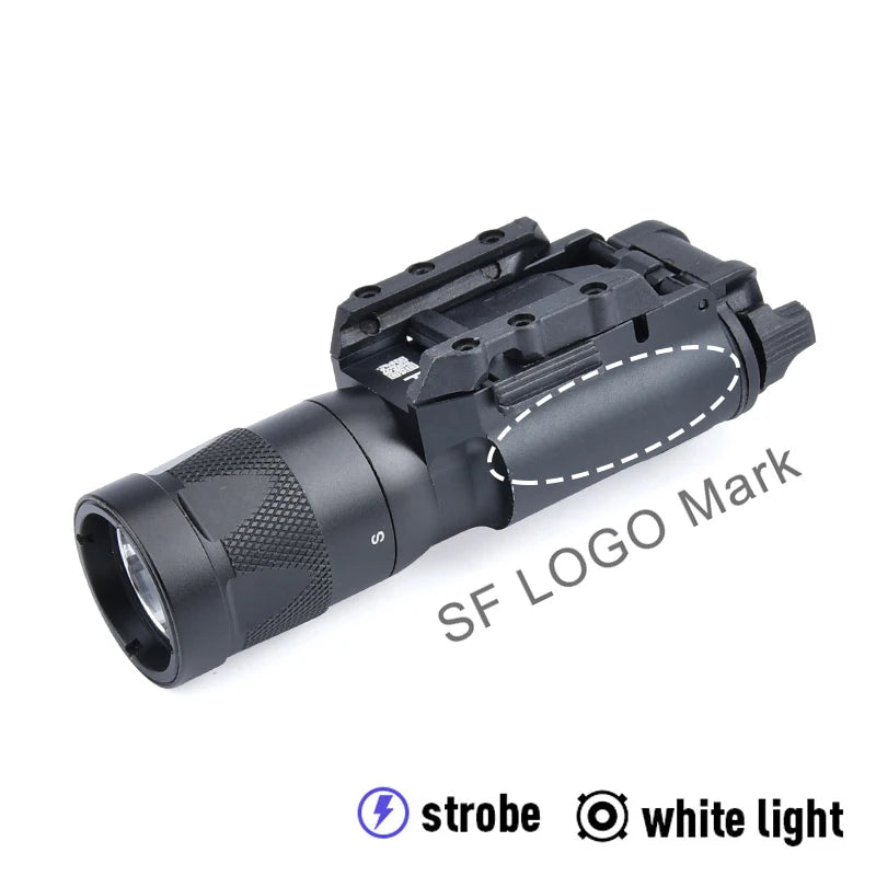 WADSN Tactical LED Weapon Light – Aluminum Rail-Mounted Flashlight for 20mm Picatinny (Surefire X300/X300U Compatible)