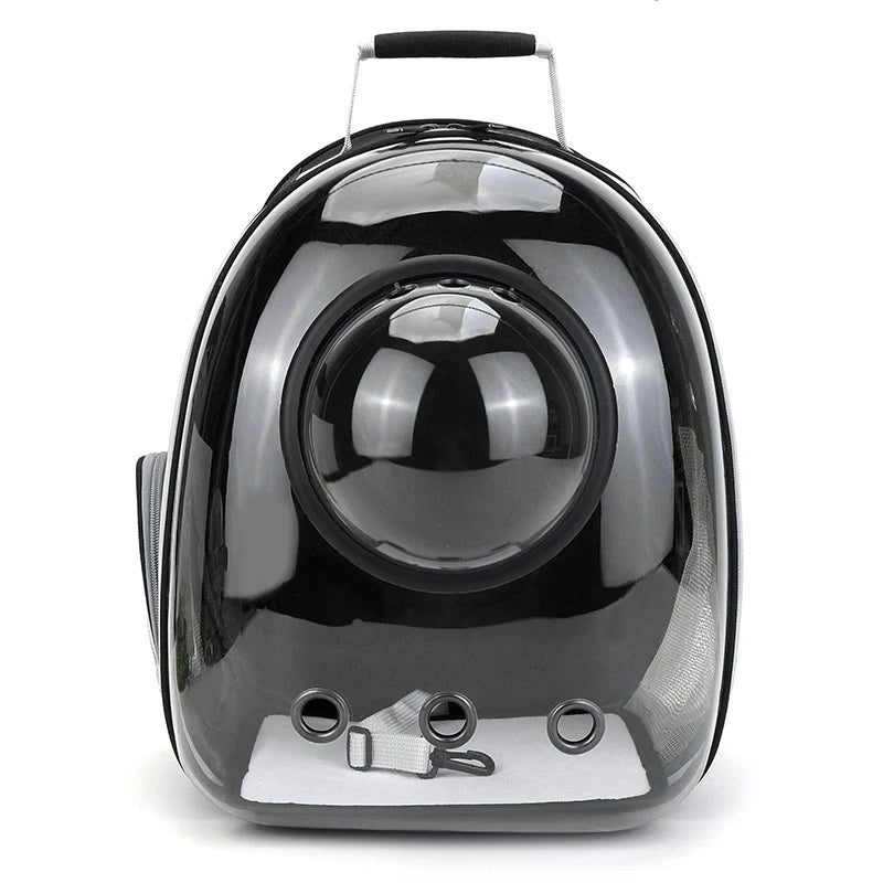 Transparent Space Capsule Pet Carrier Backpack – Breathable & Portable for Cats, Small Dogs, and Puppies