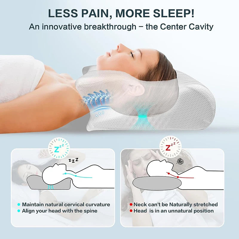Orthopedic Memory Foam Sleep Pillow