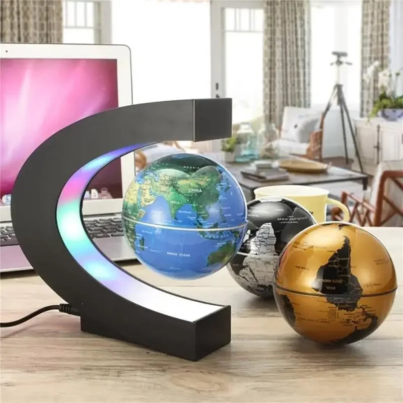 Magnetic Levitating Globe LED Antigravity Lamp with World Map