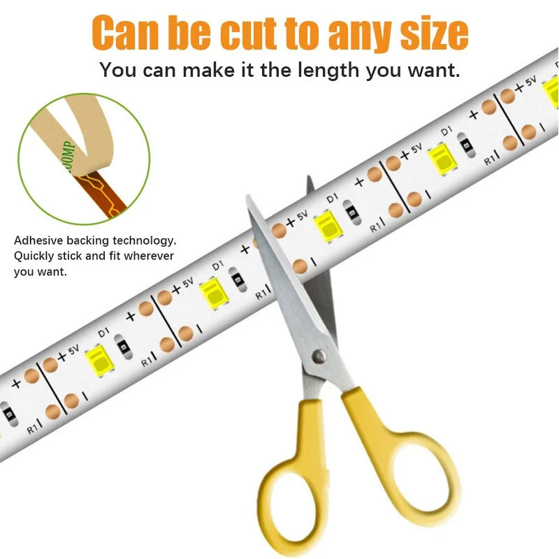 GGbingo 3M USB LED Strip Light with Hand Wave Sensor for Home Decoration