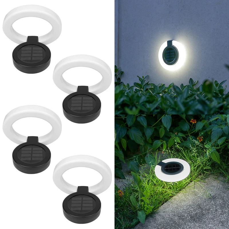 Warm White Solar LED Waterproof Outdoor Lights for Garden & Pathway Walls