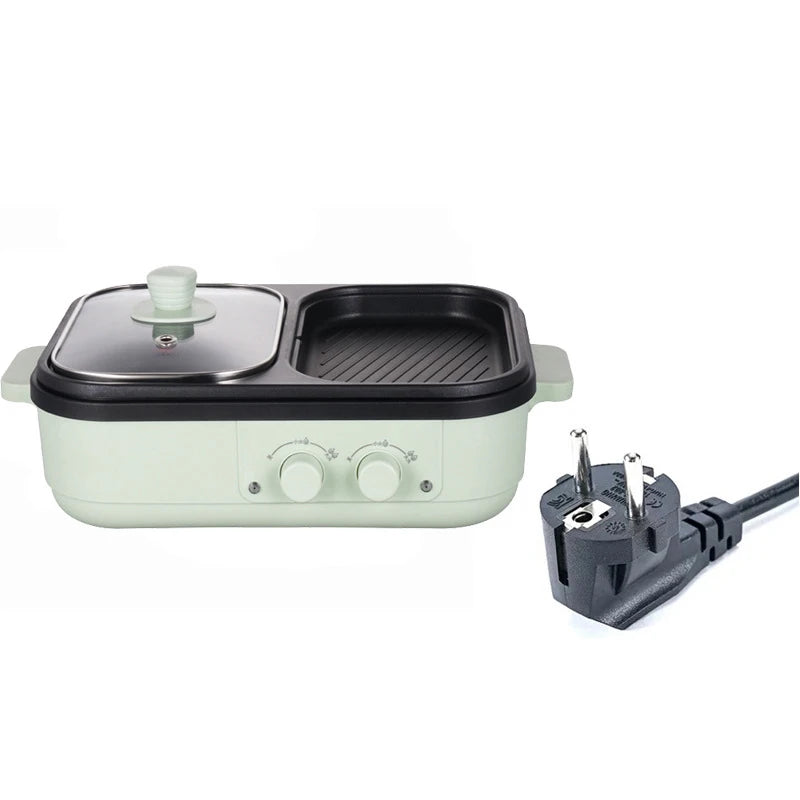Non-Stick Shabu Pot and Griddle Multi-Cooker