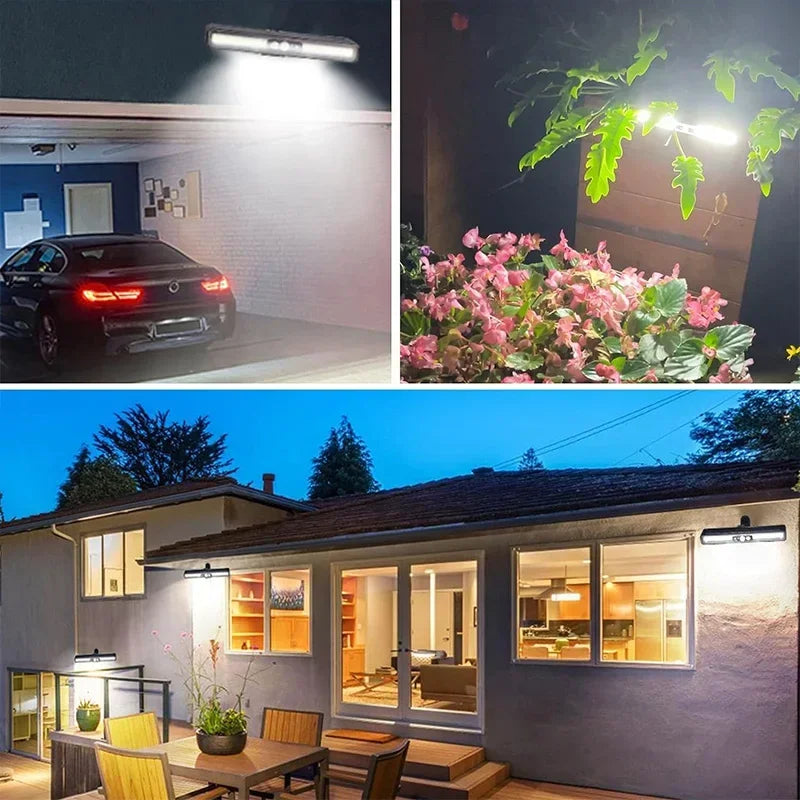 Portable Solar Motion Sensor Lights with 36 LEDs – Waterproof Outdoor Fence and Security Lighting