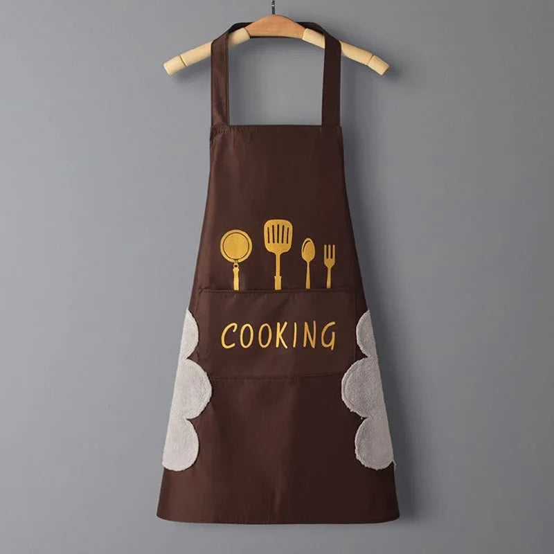 Unisex Waterproof & Oil-Proof Apron – Adjustable Cooking and Baking Apron for Men and Women