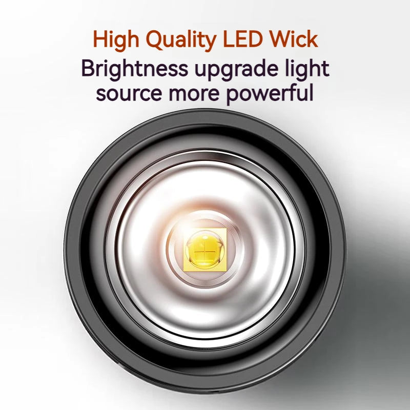 Philips EDC Rechargeable LED Flashlight – Compact, Durable, and Powerful for Camping & Self-Defense