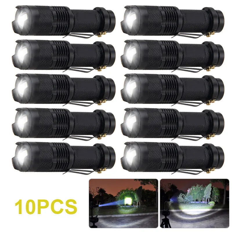 VASTFIRE Mini Q5 LED Flashlight – Adjustable Focus, Waterproof, Ultra-Bright Tactical Torch
