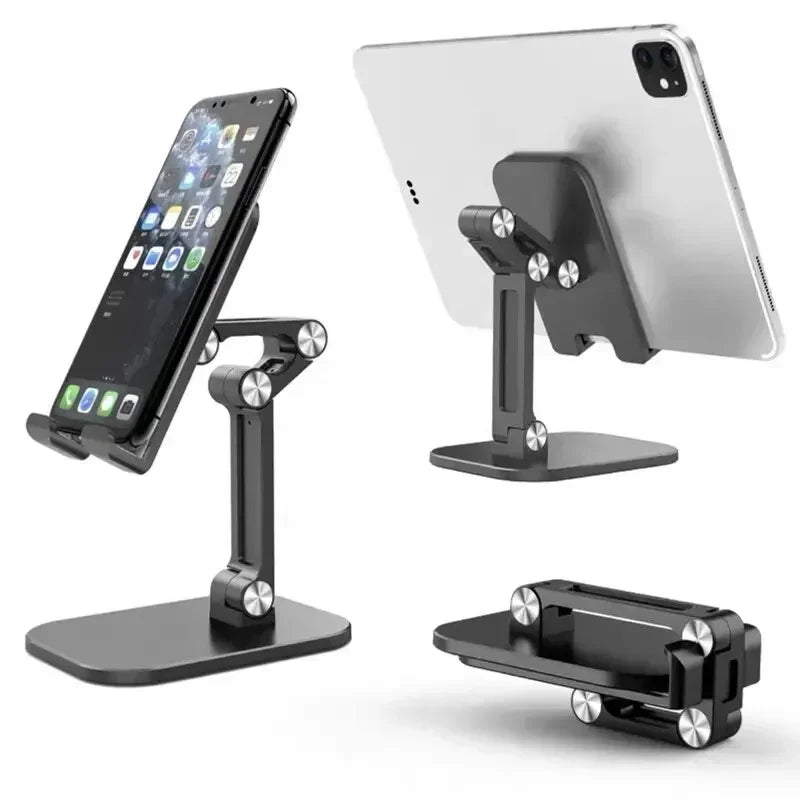 Adjustable Foldable Desk Phone and Tablet Stand – Universal Holder for iPhone, iPad, Xiaomi, and More