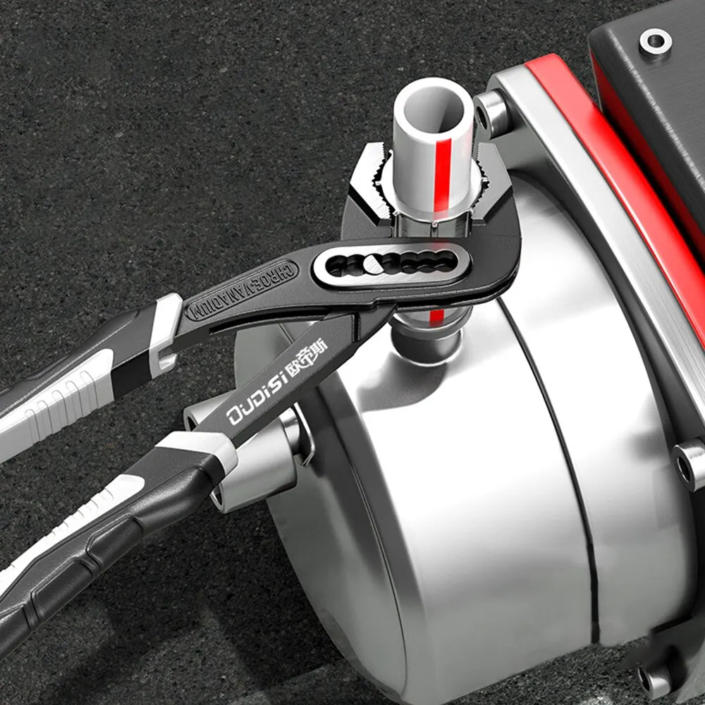 Heavy-Duty Adjustable Pipe Wrench and Pliers Set for Plumbing and Home Repairs