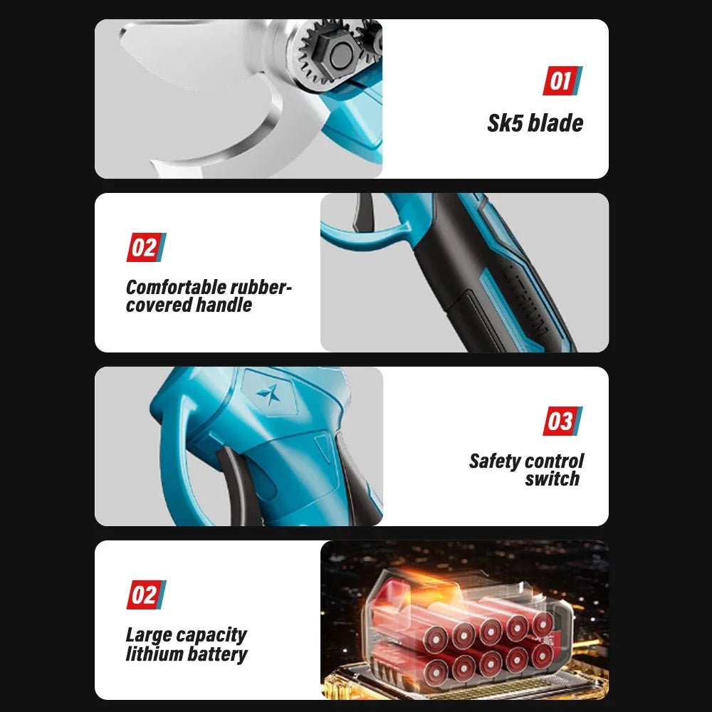 Electric Pruning Shears Professional Cordless