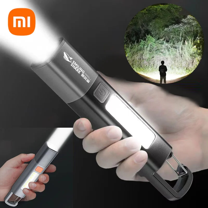 Xiaomi SMILING SHARK Outdoor Flashlight – Portable, Powerful, and Focus Adjustable