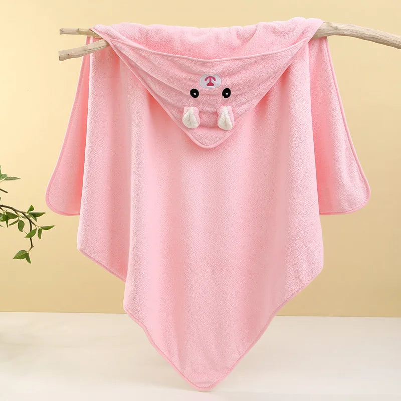 Soft Baby Bath Towel and Newborn Swaddle Blanket for Boys and Girls
