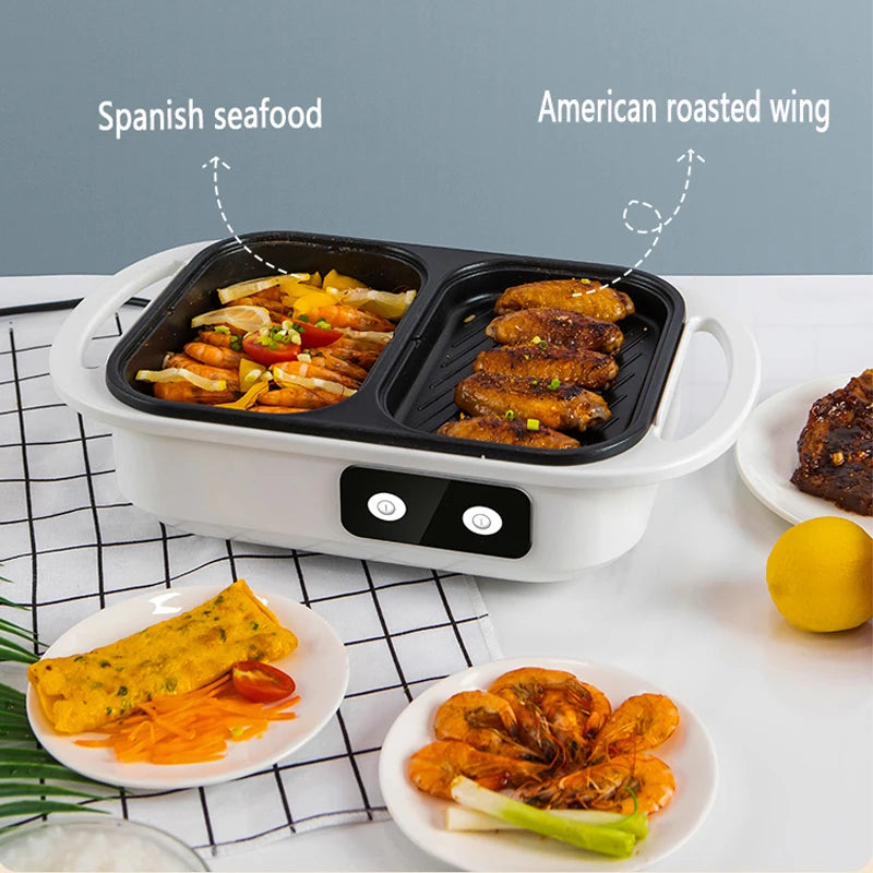 Non-Stick Shabu Pot and Griddle Multi-Cooker